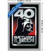 imageTrends International Star Wars Return of the Jedi  40th Vader Logo Wall Poster 34L x 224W Premium Unframed VersionGray Framed Version