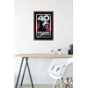 imageTrends International Star Wars Return of the Jedi  40th Vader Logo Wall Poster 34L x 224W Premium Unframed VersionMahogany Framed Version