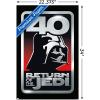 imageTrends International Star Wars Return of the Jedi  40th Vader Logo Wall Poster 34L x 224W Premium Unframed VersionPremium Unframed Version