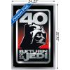imageTrends International Star Wars Return of the Jedi  40th Vader Logo Wall Poster 34L x 224W Premium Unframed VersionSilver Framed Version