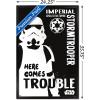 imageTrends International Star Wars Saga  Stormtrooper Trouble Wall Poster 34L x 224W Premium Unframed VersionBlack Framed Version