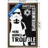 imageTrends International Star Wars Saga  Stormtrooper Trouble Wall Poster 34L x 224W Premium Unframed VersionBronze Framed Version