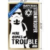 imageTrends International Star Wars Saga  Stormtrooper Trouble Wall Poster 34L x 224W Premium Unframed VersionGold Framed Version
