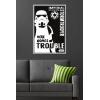 imageTrends International Star Wars Saga  Stormtrooper Trouble Wall Poster 34L x 224W Premium Unframed VersionGray Framed Version