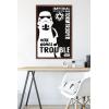 imageTrends International Star Wars Saga  Stormtrooper Trouble Wall Poster 34L x 224W Premium Unframed VersionMahogany Framed Version