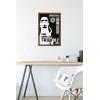 imageTrends International Star Wars Saga  Stormtrooper Trouble Wall Poster 34L x 224W Premium Unframed VersionMahogany Framed Version