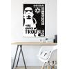 imageTrends International Star Wars Saga  Stormtrooper Trouble Wall Poster 34L x 224W Premium Unframed VersionPremium Print and White Hanger Bundle