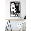 imageTrends International Star Wars Saga  Stormtrooper Trouble Wall Poster 34L x 224W Premium Unframed VersionSilver Framed Version