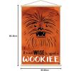 imageTrends International Star Wars Saga  Upset A Wookiee Wall Poster 34L x 224W Premium Unframed VersionPremium Print and Beechwood Hanger Bundle