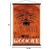 imageTrends International Star Wars Saga  Upset A Wookiee Wall Poster 34L x 224W Premium Unframed VersionPremium Print and Black Hanger Bundle