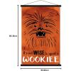imageTrends International Star Wars Saga  Upset A Wookiee Wall Poster 34L x 224W Premium Unframed VersionPremium Print and Black Hanger Bundle