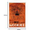 imageTrends International Star Wars Saga  Upset A Wookiee Wall Poster 34L x 224W Premium Unframed VersionPremium Print and White Hanger Bundle