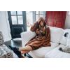 imageUkonic Star Wars Chewbacca Hooded Bathrobe for MenWomen  Soft Plush Spa Robe for Adults  Lightweight Fleece Shower Robe With Belted Tie  One Size Fits Most Adults