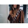 imageUkonic Star Wars Chewbacca Hooded Bathrobe for MenWomen  Soft Plush Spa Robe for Adults  Lightweight Fleece Shower Robe With Belted Tie  One Size Fits Most Adults