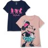 imageAmazon Essentials Disney  Marvel  Star Wars  Princess Womens ShortSleeve CrewNeck TShirts Pack of 2Forever Minnie