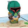 Star Wars Boba Fett Bounty-ful Birthday Card with Pop-Up Gift