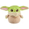imageMattel Star Wars Grogu Plush 12inch Toy Figure Soft n Fuzzy Character Doll with Sounds Press Hands to Activate