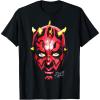 imageStar Wars  Darth Maul Face TShirtBlack