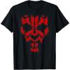 imageStar Wars Darth Maul Spray Paint Face TShirtBlack