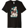 imageStar Wars Han Solo Movie The Hero Trio Intro Premium TShirt Premium TShirtBlack
