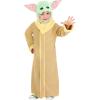 imageStar Wars Mandalorian Official Toddler Halloween Costume  Premium Quality Fabric Robe and Headpiece34TGreen