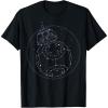 imageStar Wars The Rise of Skywalker BB8 Starry Constellation TShirtBlack