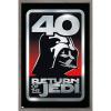 imageTrends International Star Wars Return of the Jedi  40th Vader Logo Wall Poster 34L x 224W Premium Unframed VersionBarnwood Framed Version