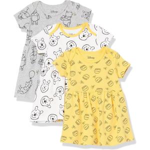 imageAmazon Essentials Disney  Marvel  Star Wars  Princess Babies Toddlers and Girls Dresses Pack of 3Winnie the Pooh Oh Bother