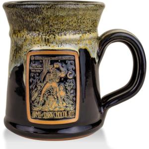 imageBones Coffee Company Wookiee Cookie Handthrown Mug  Brown Coffee Mug  14 oz Ceramic Novelty Drinking Cup Inspired by Star WarsArmy of the Dark Chocolate