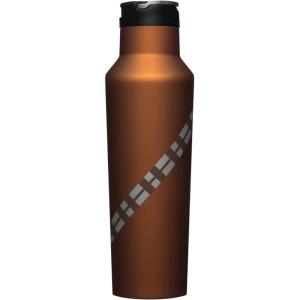 imageCorkcicle Star Wars Insulated Canteen Travel Water Bottle Triple Insulated Stainless Steel Easy Grip Straw Mouth Keeps Beverages Cold for 25 Hours or Warm for 12 Hours 20 oz ChewbaccaChewbacca