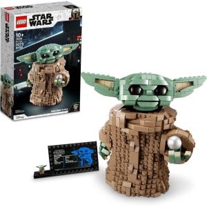 imageLEGO Star Wars The Mandalorian Series The Child 75318  Baby Yoda Grogu Figure Building Toy Collectible Room Decoration for Boys and Girls Teens with Minifigure and Nameplate Gift IdeaMulticolor