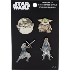 imageLoungefly PIN  Funko  The Mandalorian Ahsoka and Grogu Enamel Pin Set 4Pack  Star Wars The Mandalorian Enamel Pins  Cute Collectable Novelty Brooch  for Backpacks ampamp Bags  Gift Idea