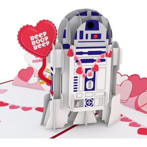 imageLovepop Valentines Day Card for Her Him  3D Star Wars Greeting PopUp Cards  BB8 Mine  5quot x 7quot  Blank Notecard ampamp Envelope IncludedYouR2 Cute