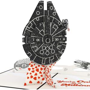 imageLovepop Valentines Day Card for Her Him  3D Star Wars Greeting PopUp Cards  BB8 Mine  5quot x 7quot  Blank Notecard ampamp Envelope IncludedYoure One in a Millennium