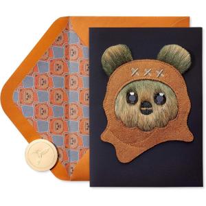 imagePapyrus Funny Star Wars Birthday Card Wookie for Happy BirthdayLeather Ewok