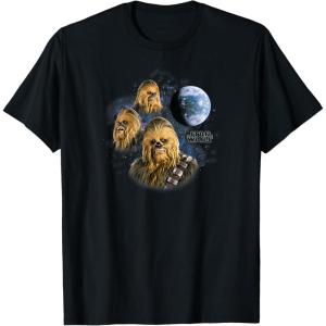 imageStar Wars  3 Chewbacca Moon TShirtBlack