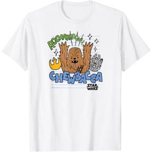imageStar Wars  Chewbacca Scribbles TShirtWhite
