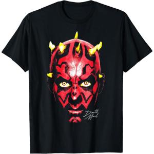 imageStar Wars  Darth Maul Face TShirtBlack