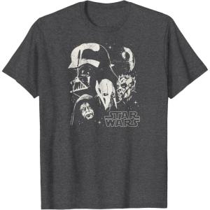 imageStar Wars  Darth Vader Collage TShirtDark Heather Grey