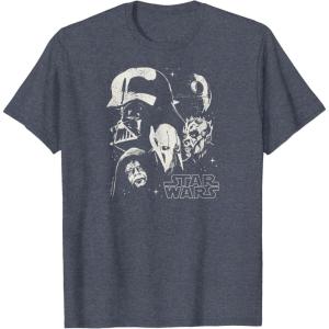 imageStar Wars  Darth Vader Collage TShirtHeather Blue