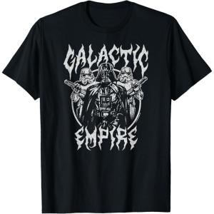 imageStar Wars  Galactic Empire Metal Inspired TShirtBlack