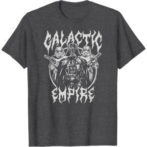 imageStar Wars  Galactic Empire Metal Inspired TShirtDark Heather Grey