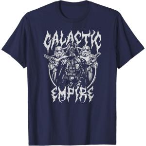 imageStar Wars  Galactic Empire Metal Inspired TShirtNavy Blue