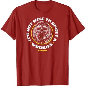 imageStar Wars  Its Not Wise To Upset A Wookie TShirtCranberry Red