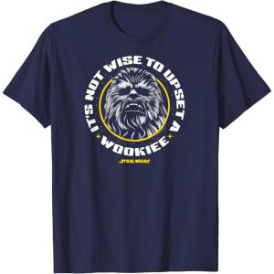 imageStar Wars  Its Not Wise To Upset A Wookie TShirtNavy Blue