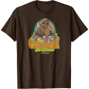 imageStar Wars  Retro Chewbacca TShirtBrown