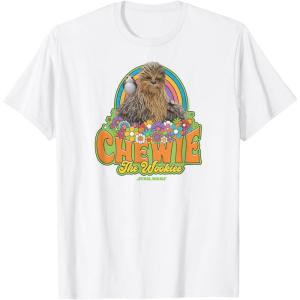 imageStar Wars  Retro Chewbacca TShirtWhite