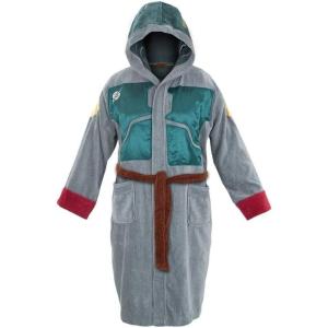 imageStar Wars Boba Fett Unisex Hooded Bathrobe for AdultsGreen