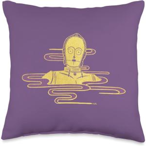 imageStar Wars C3PO Golden Droid Throw Pillow16x16