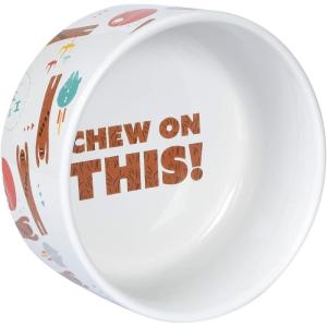 imageStar Wars Chewbacca Chew on This Dog Food Bowl 6 Inch  Dog Feeding Bowl Holds up to 35 Water Dry Food or Wet Food  Dishwasher Safe on Top Rack Dog BowlChewbacca